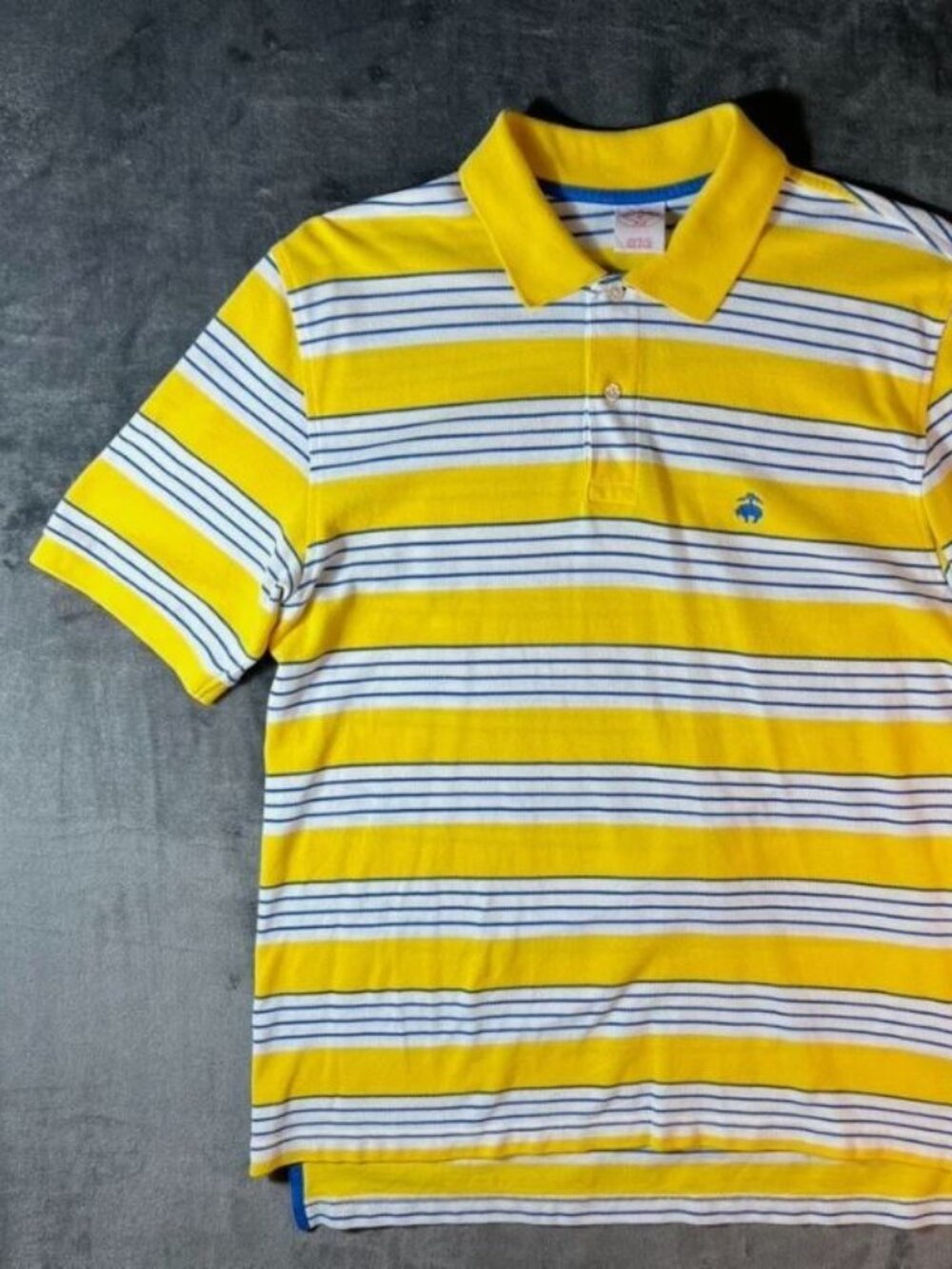 Brooks Brothers Performance Cotton Polo Shirt Mens Medium Striped Original Fit